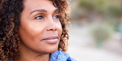 African-American Woman looking out into the distance
