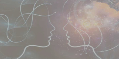 Faces drawn on the night sky