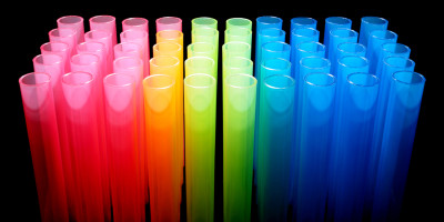 colorful tubes